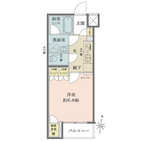 クレヴィスタ祖師ヶ谷大蔵の間取図