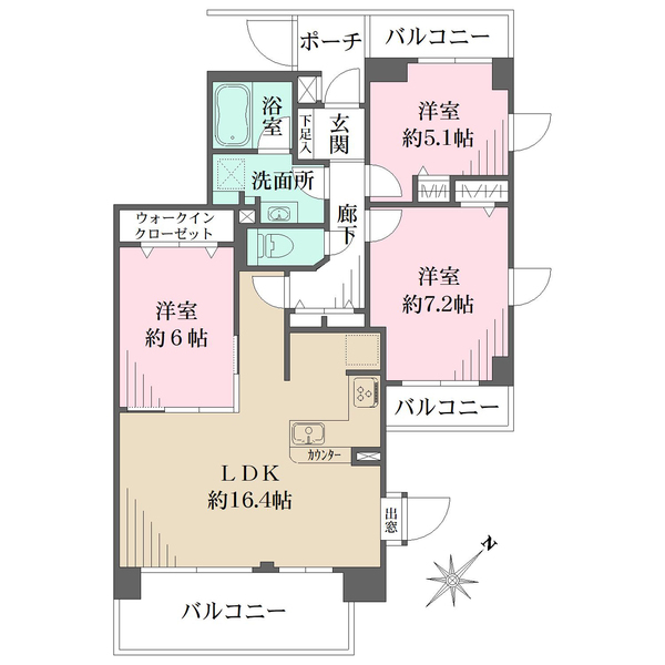 町田パーク・ホームズの間取図