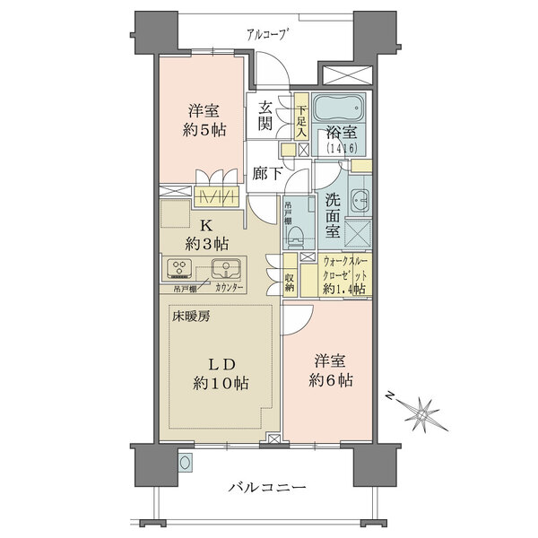 ザ・パークハウスつつじヶ丘の間取図
