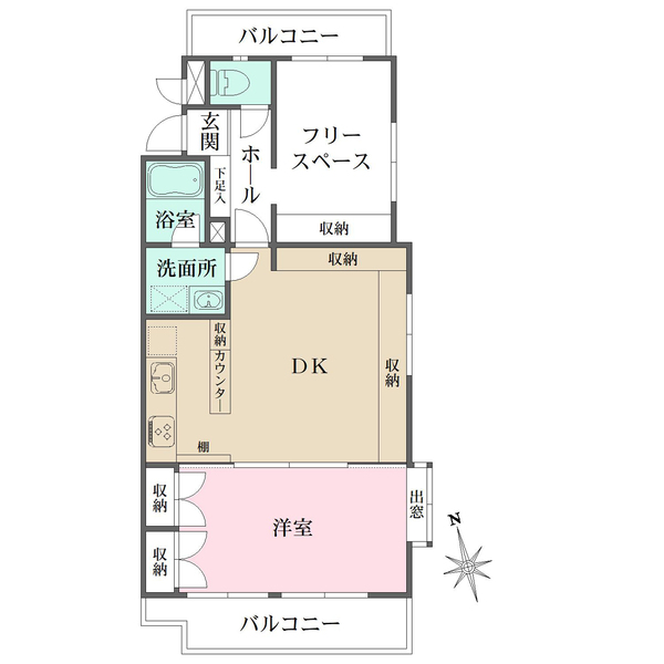 ライオンズマンション桜上水第2の間取図