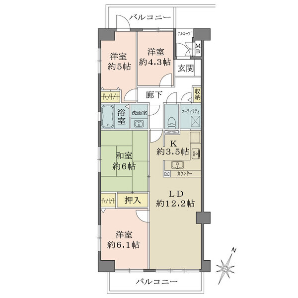 ファミール入間の間取図