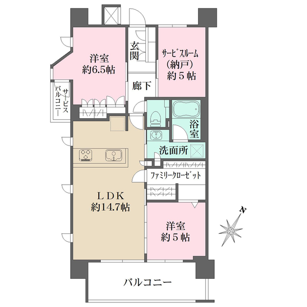 イニシア志木の間取図