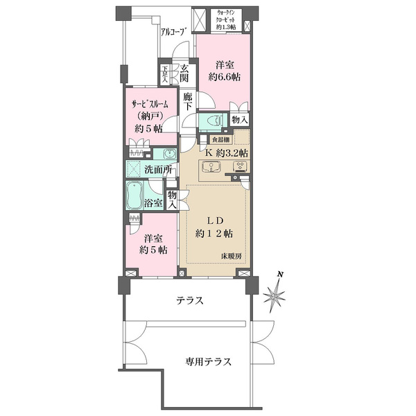 ザ・パークハウス上鷺宮の間取図