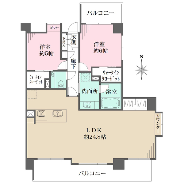 オーベル池袋立教通りの間取図