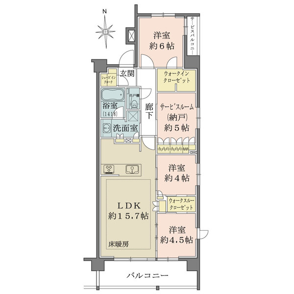 クリオ川越大手町の間取図