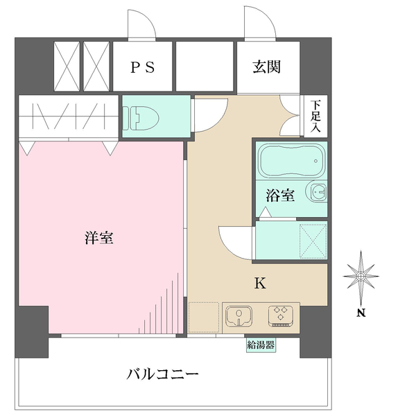 マンション第2明大前の間取図