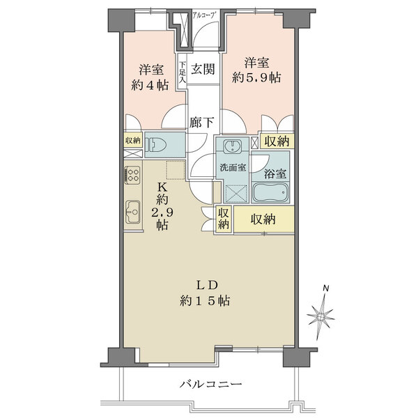 アーバンハイツ巣鴨の間取図