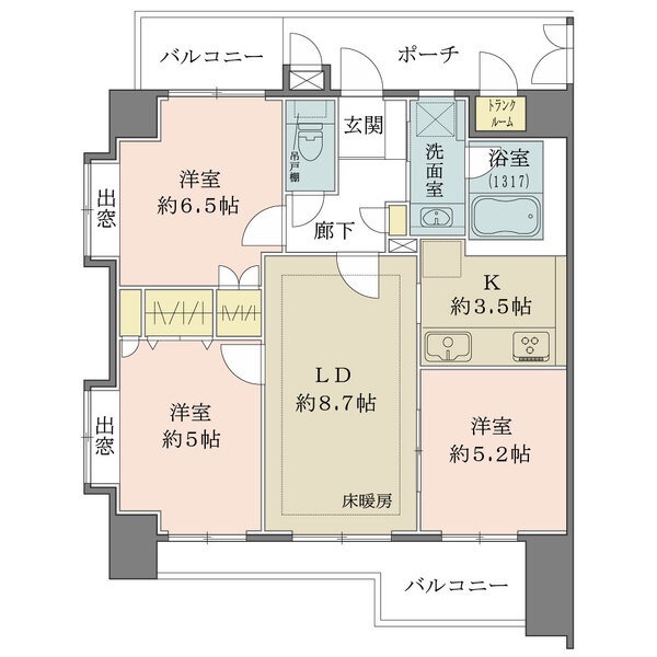 藤和シティホームズ西巣鴨の間取図