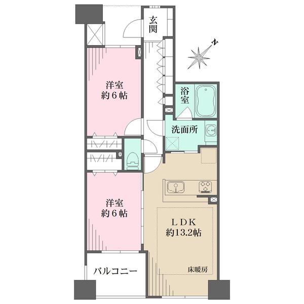 藤和シティホームズ落合南長崎の間取図