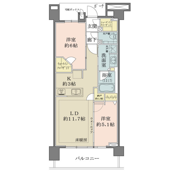 プラウド練馬中村橋マークスの間取図