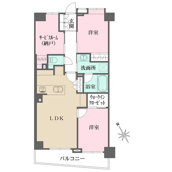 マイキャッスル東長崎の間取図