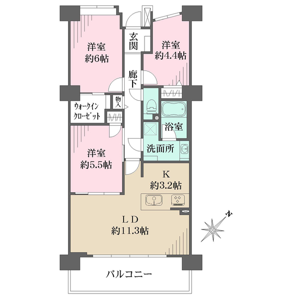 シスナブ池袋本町の間取図