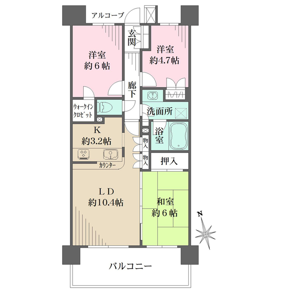 藤和シティホームズ小竹向原の間取図