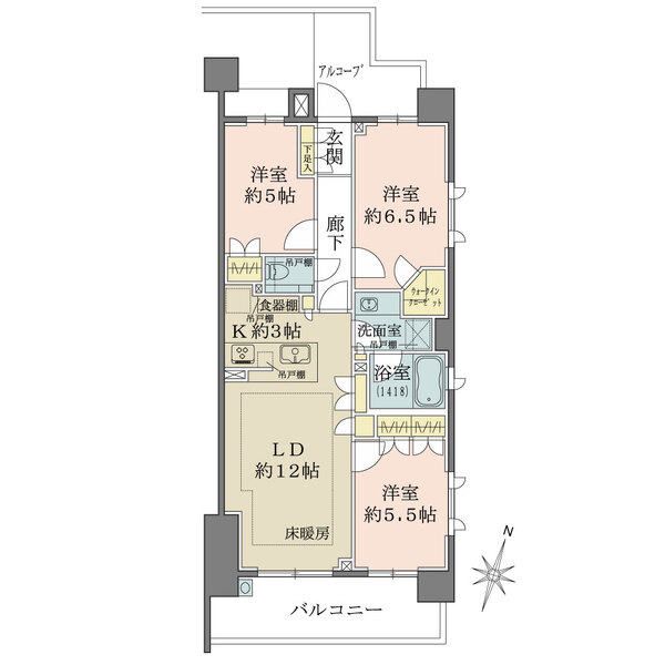 ザ・パークハウス文京護国寺の間取図