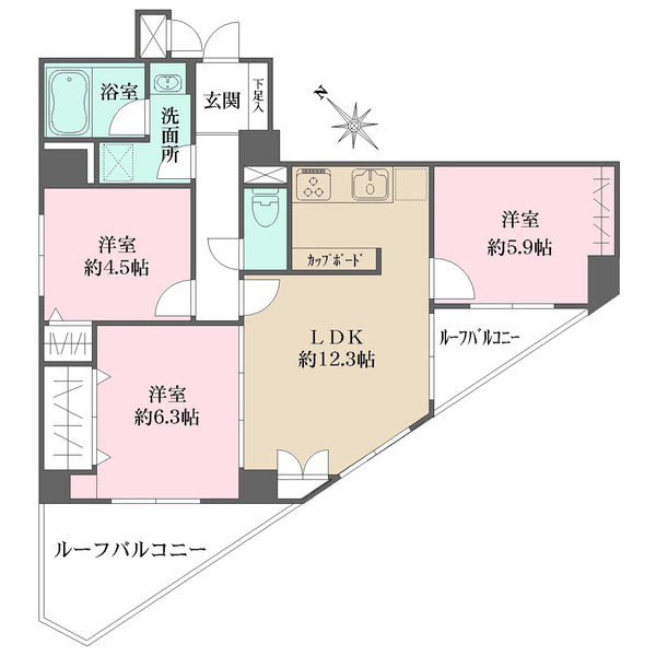 セザール富士見台の間取図