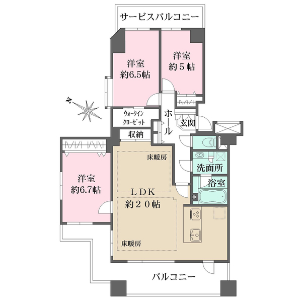 ファストジュール練馬春日町の間取図