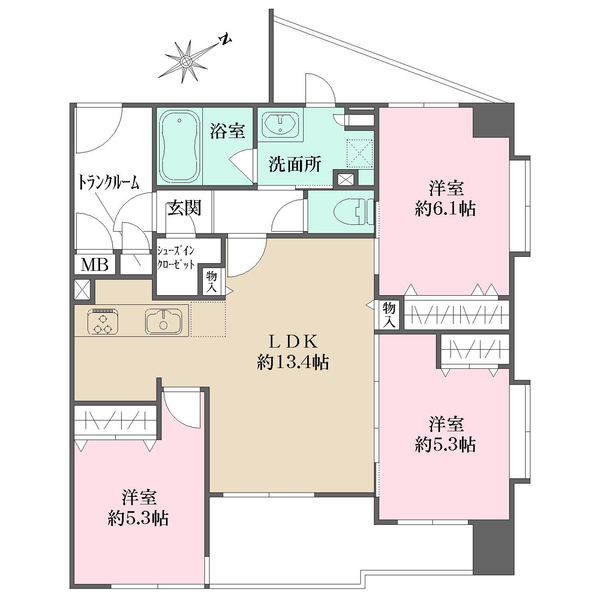 マイキャッスル東長崎デュオの間取図