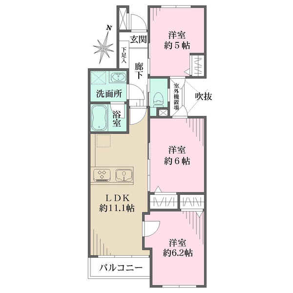 グランヴィル氷川台の間取図