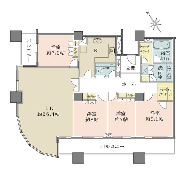 ザ・タワー・グランディアの間取図
