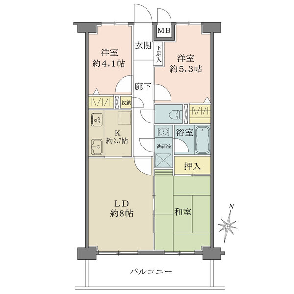 藤和シティコープ志木柏町の間取図