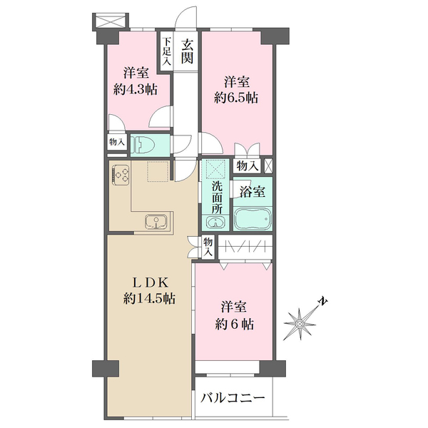 メイツ新桜台の間取図
