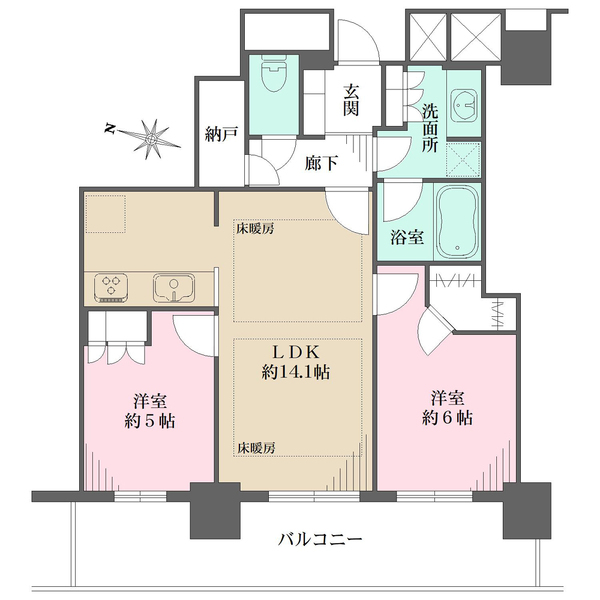 プラウドタワー練馬の間取図
