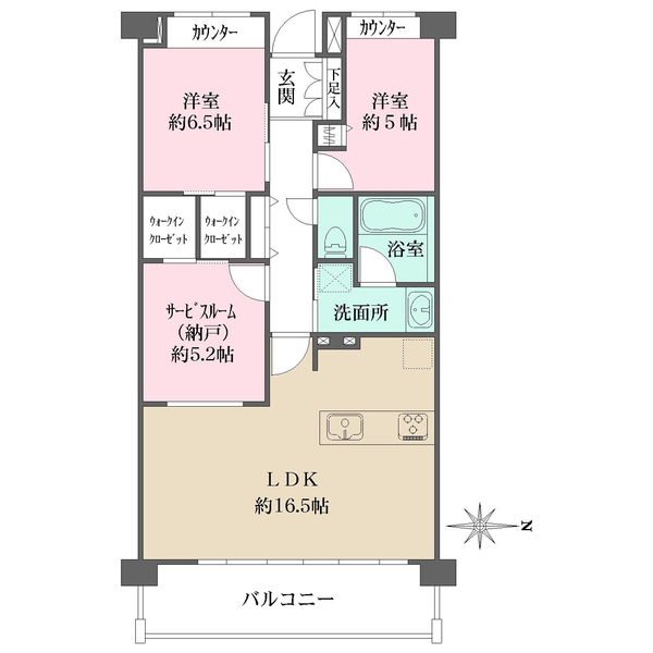 パークホームズ練馬の間取図