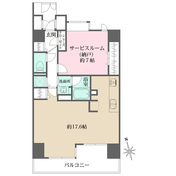 サンクタス代々木ヒルズの間取図