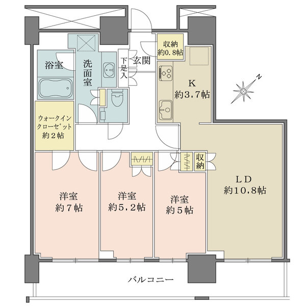 ザ・クレストタワーの間取図