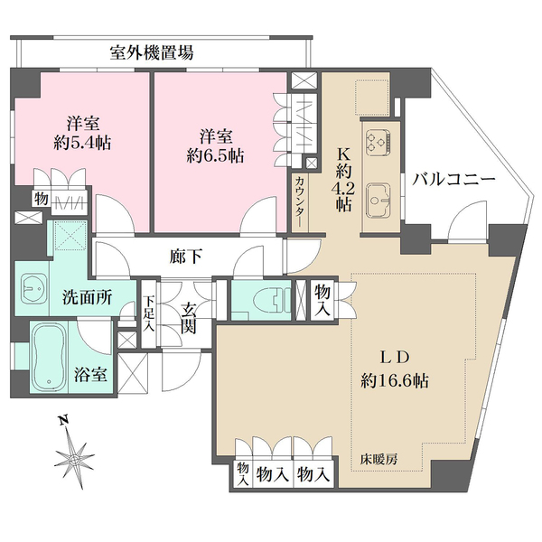 パークハウス宮崎台花霞の間取図