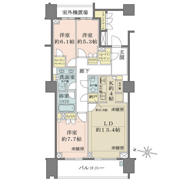 ザ・パークハウス渋谷南平台の間取図