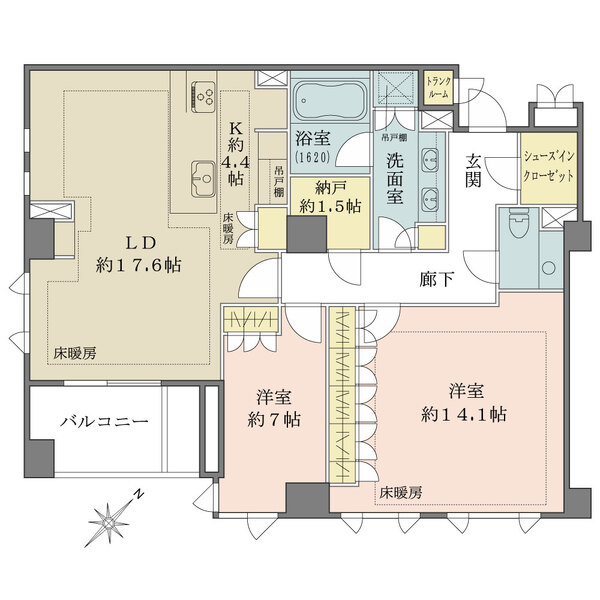 ザ・パークハウスグラン南青山の間取図