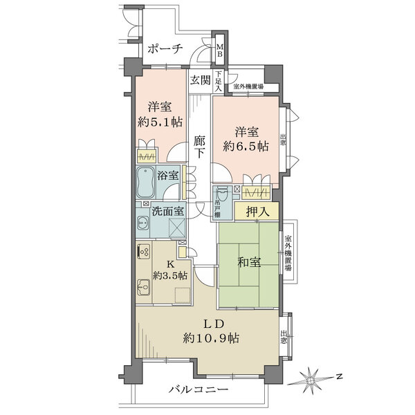 パークサイドヒルズ宮前平の間取図