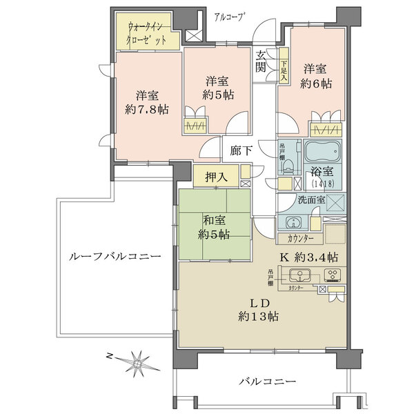 ザ・パークハウス市ヶ尾ウエストの間取図