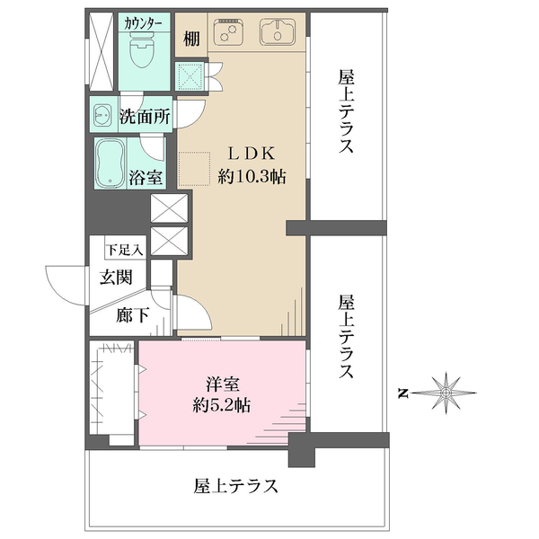 下馬パークハウスの間取図