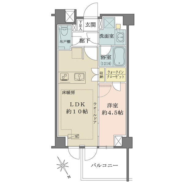 ピアース用賀の間取図