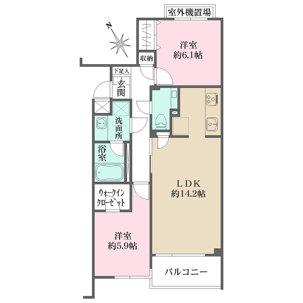 プレスティージュ目黒東山の間取図