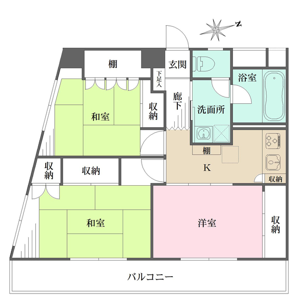 世紀コーポ大森東の間取図