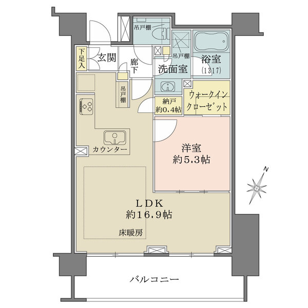 パークハウス桜新町テラスイーストの間取図