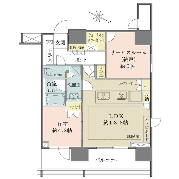 ピアース渋谷WESTの間取図