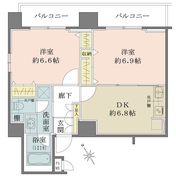 ヴェルト銀座イーストの間取図