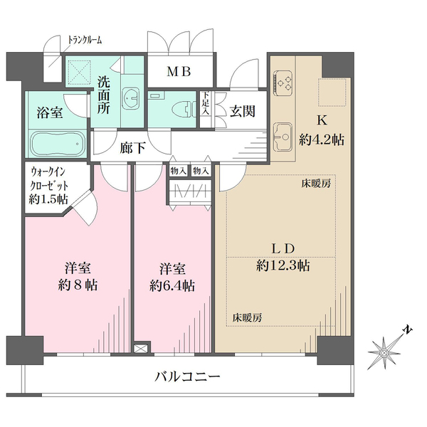 渋谷アインスの間取図