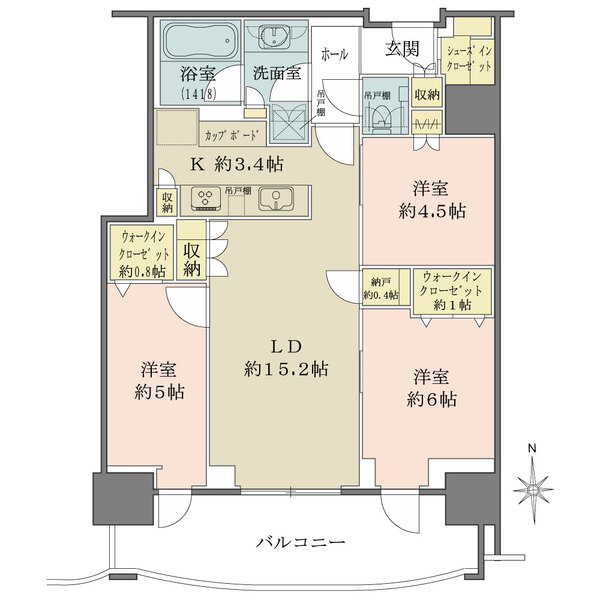 THE TOYOMI TOWER MARINE＆SKYの間取図