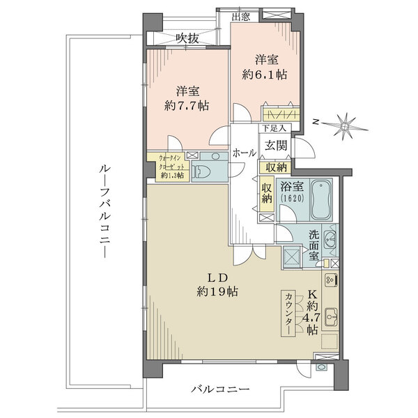 デュオヒルズ御殿山の間取図