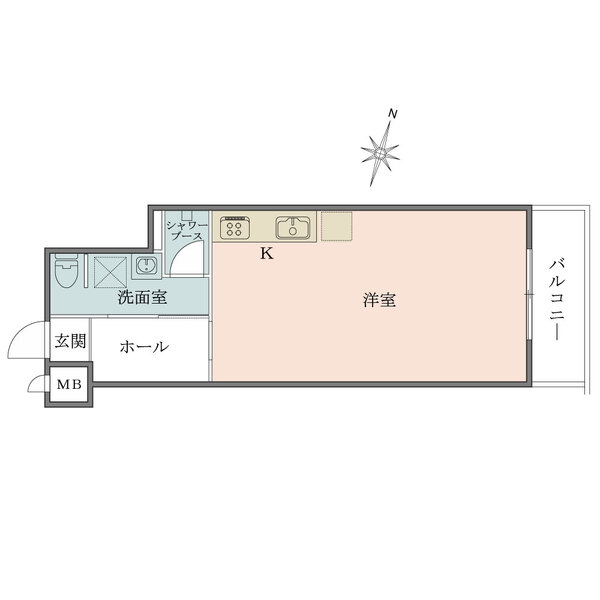 菱和パレス駒沢大学の間取図