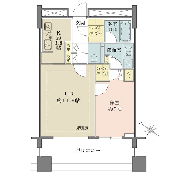 マスタービューレジデンスの間取図