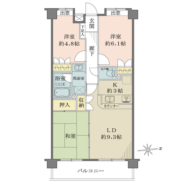 藤和シティホームズ小金井公園の間取図