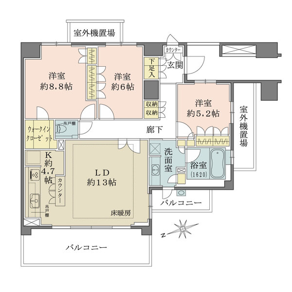 吉祥寺レジデンシアの間取図