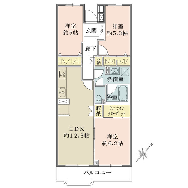 ルミネ聖蹟桜ヶ丘の間取図