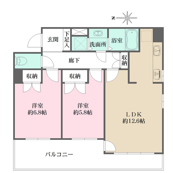 藤和三鷹ホームズの間取図